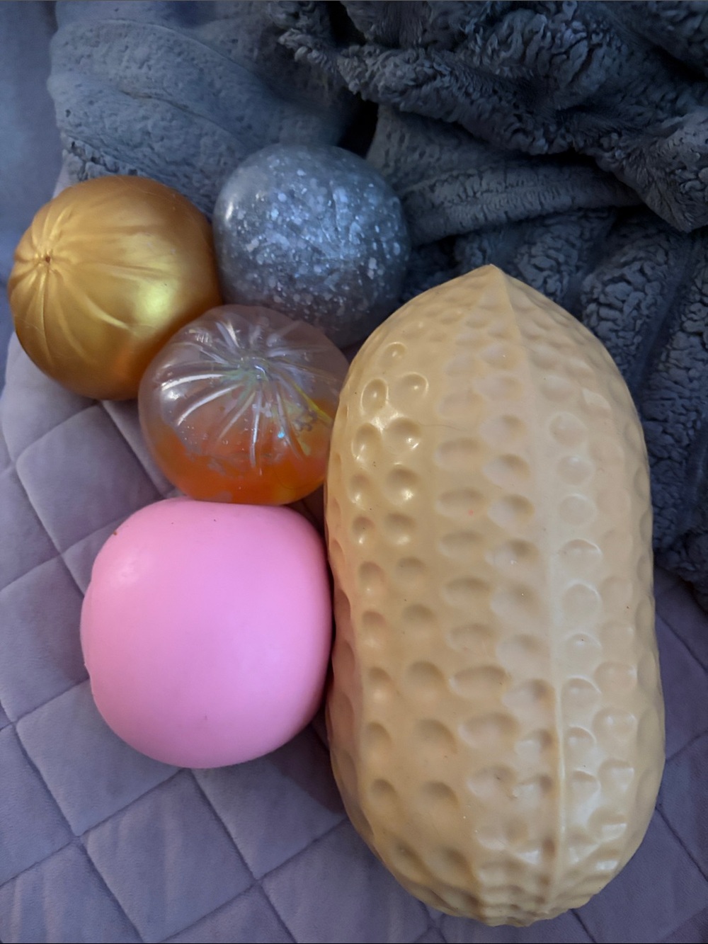 Squishy Bundle - Giant Peanut / REAL Smushers / 3 Dumplings